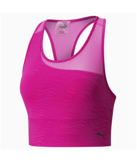 Sujetador de trainning Puma Mid Impact Flawless W Fuchsia