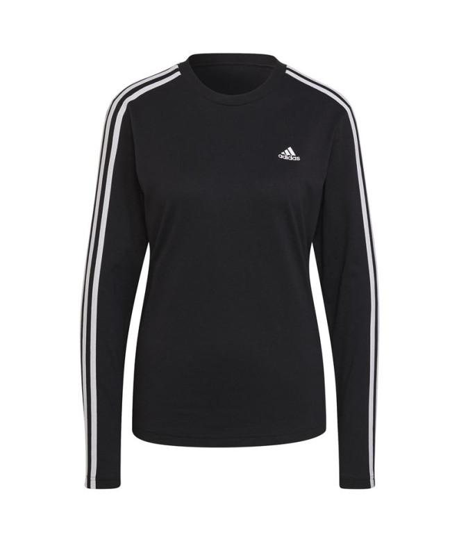 Camiseta adidas Essenciais 3 bandas Mulher