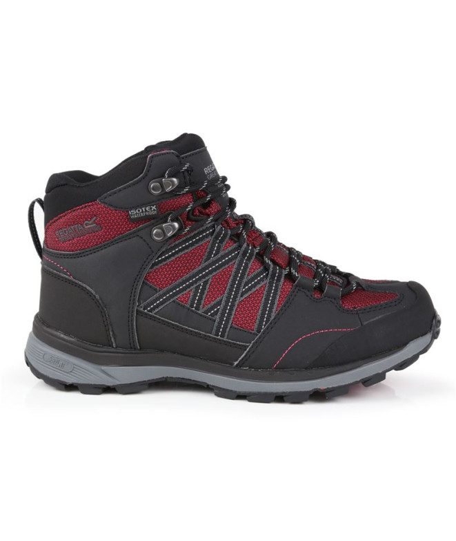 Bottes d'alpinisme Regatta Samaris II Waterproof Mid W Black Red