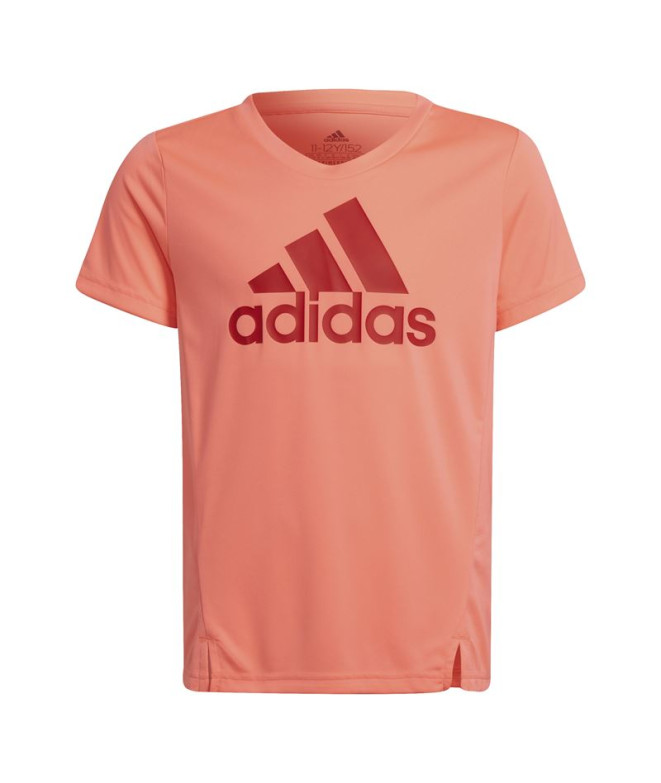 Camiseta de fitness adidas Designe To Move Girls Acid Red