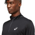 Camiseta ASICS Core 1/2 Zip M Preto