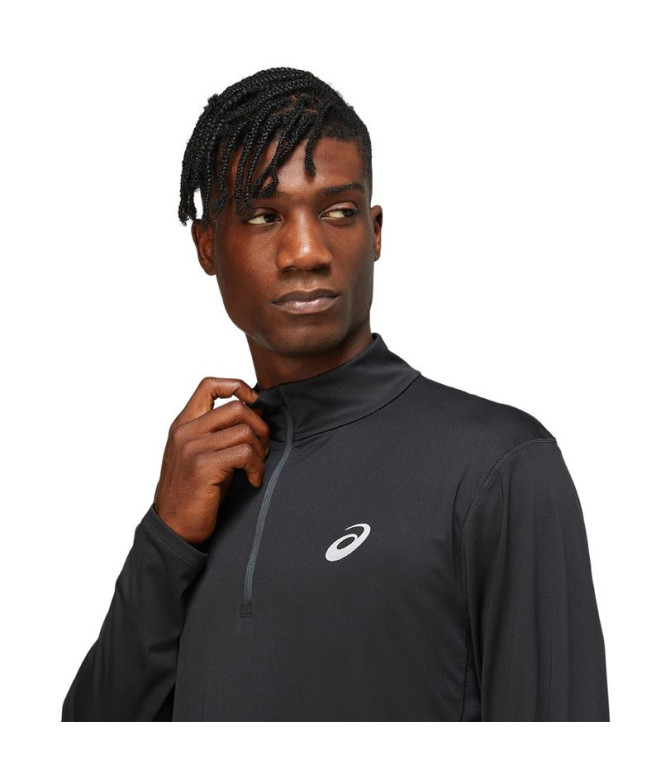 Camiseta ASICS Core 1/2 Zip M Preto