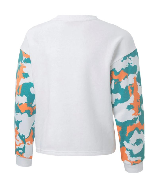 Moletom sem capuz Puma Alpha Crew Girls White