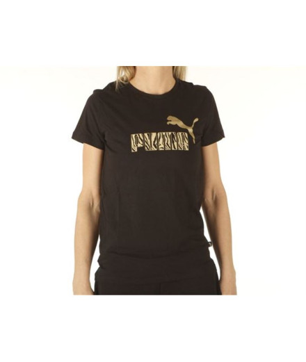 Camiseta Puma Graphic Tee W Preto