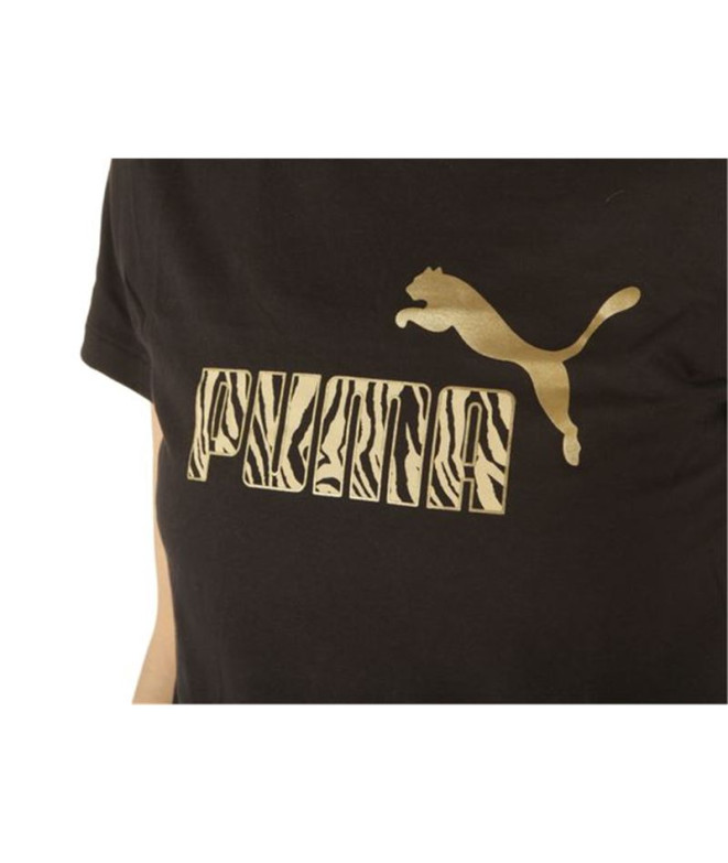 Camiseta Puma Graphic Tee W Preto