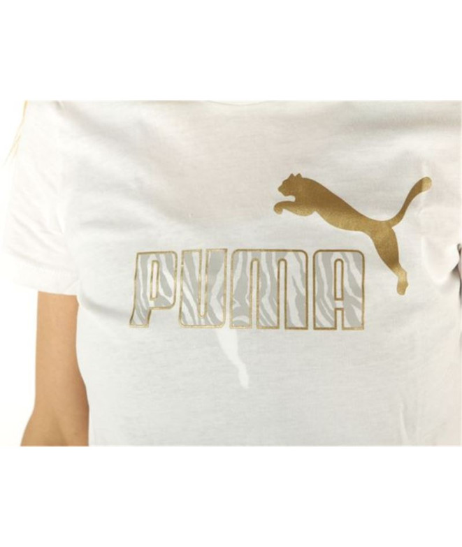 Camiseta Puma Graphic Tee W White