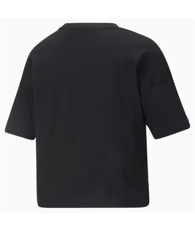 Camiseta Puma Power Tape Crop W Preto