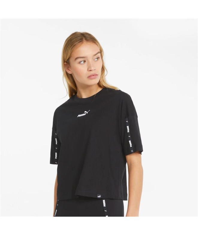 T-shirt Puma Power Tape Crop W Noir