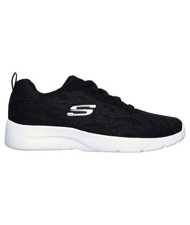 Chaussures Skechers Floral Mesh Lace Up W Black