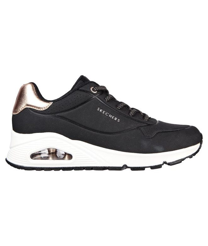 Zapatillas Skechers Uno - Shimmer Away Mujer Negro