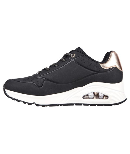 Sapatilhas Skechers Uno - Shimmer Away Mulher Preto 2