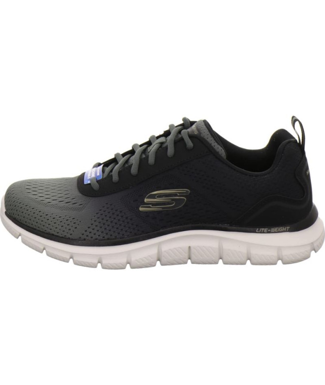 Chaussures Skechers Track-Ripkent Homme Textile olive/ bordures noires