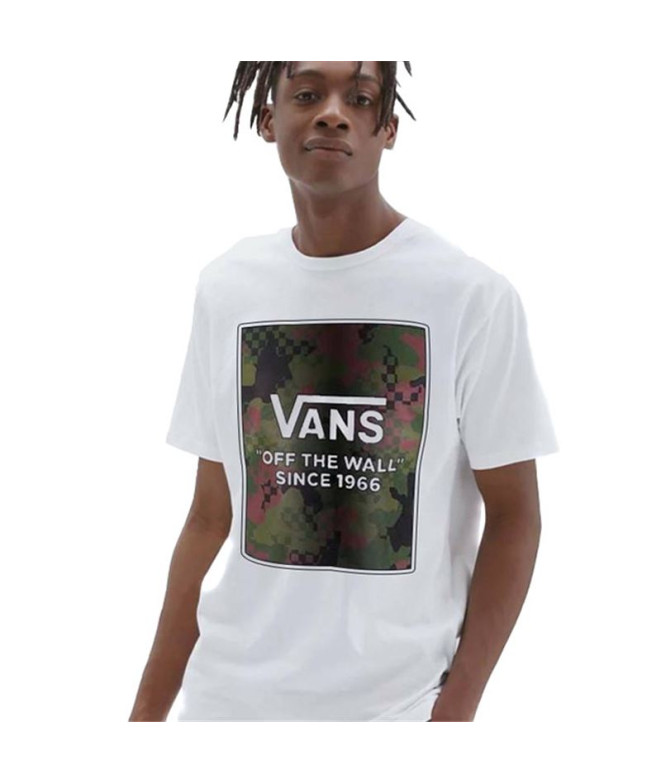 Camiseta Vans MN Camo Check Boxe-B M White