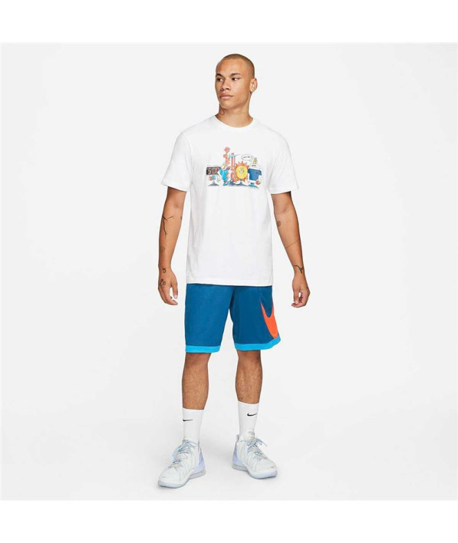Pantalons basket-ball Nike de Dri-FIT M Bleu