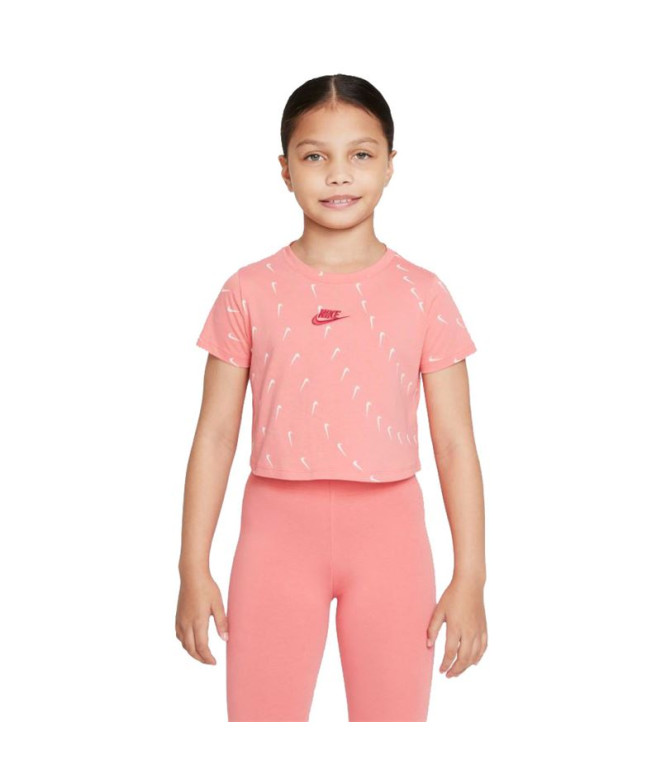 T-shirt Nike Vêtements de sport rose pour filles