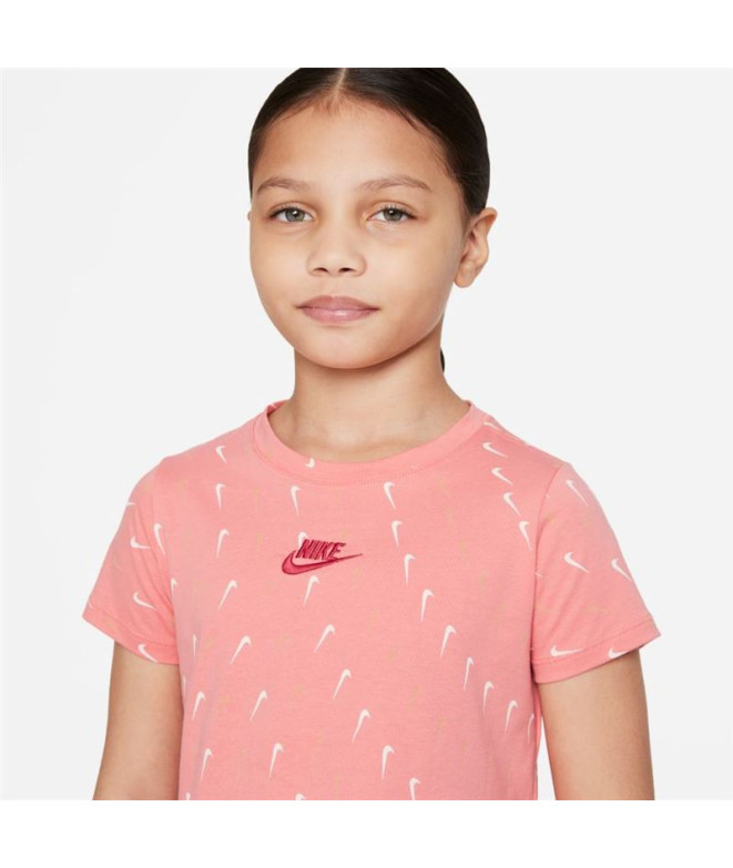 Camiseta Nike Roupa desportiva cor-de-rosa Menina