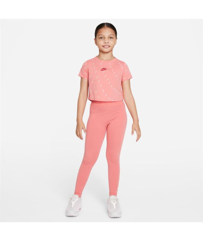 Camiseta Nike Roupa desportiva cor-de-rosa Menina