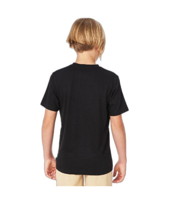 T-shirt Rip Curl Corp Icon Boys Preto