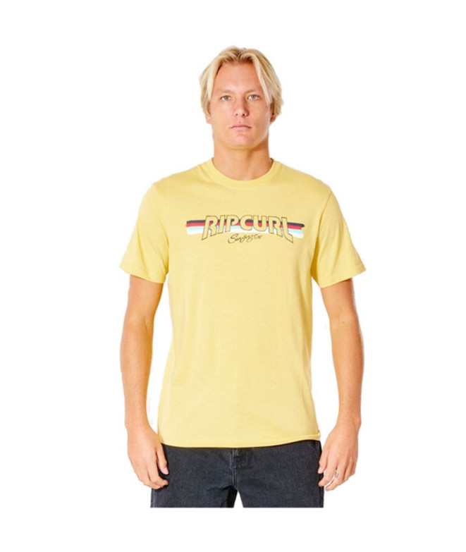 T-shirt Rip Curl Surf Revival Yeh Mumma M Yellow