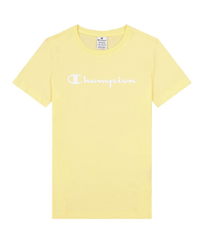 Camiseta Champion Big Script Logo W Yellow