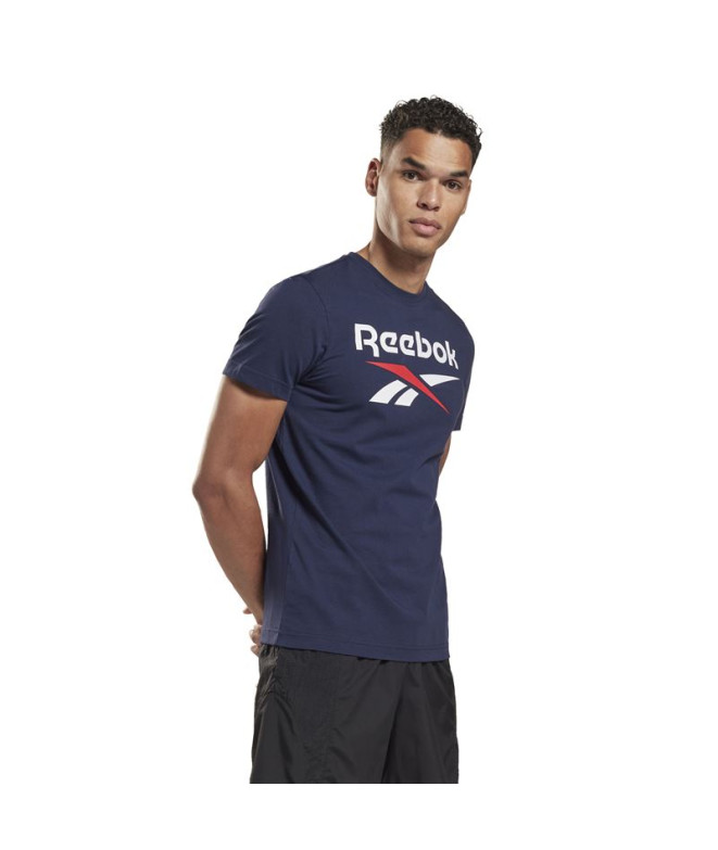 Camiseta Reebok Logótipo grande M Azul