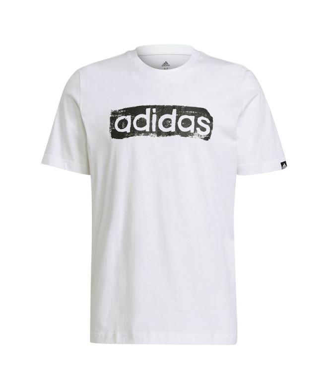 T-shirt adidas Brushstroke Logo Blanc M