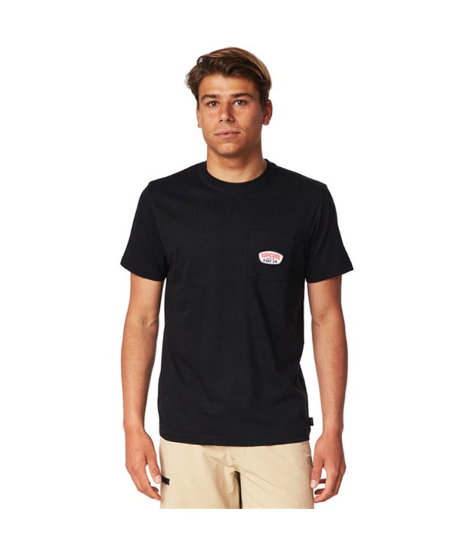 T-shirt Rip Curl Badge M Noir