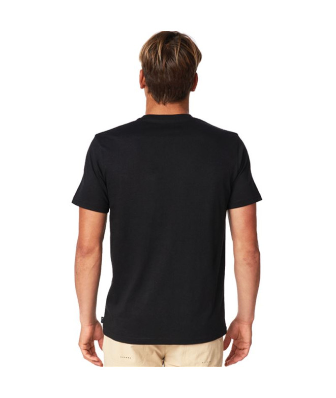T-shirt Rip Curl Badge M Preto