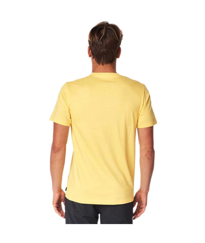 T-shirt Rip Curl Badge M Amarelo