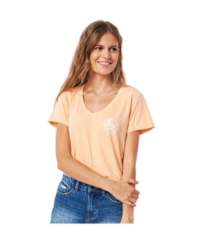 T-shirt Rip Curl Re-Entry W Orange