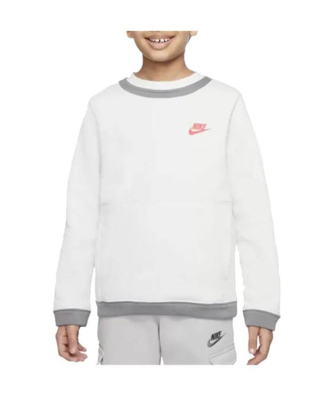Sweatshirt Nike Amplify Rapazes Branco