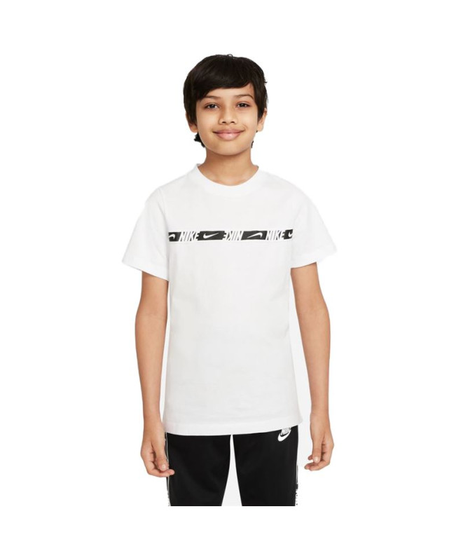 Camiseta Nike B Repeat Kids White