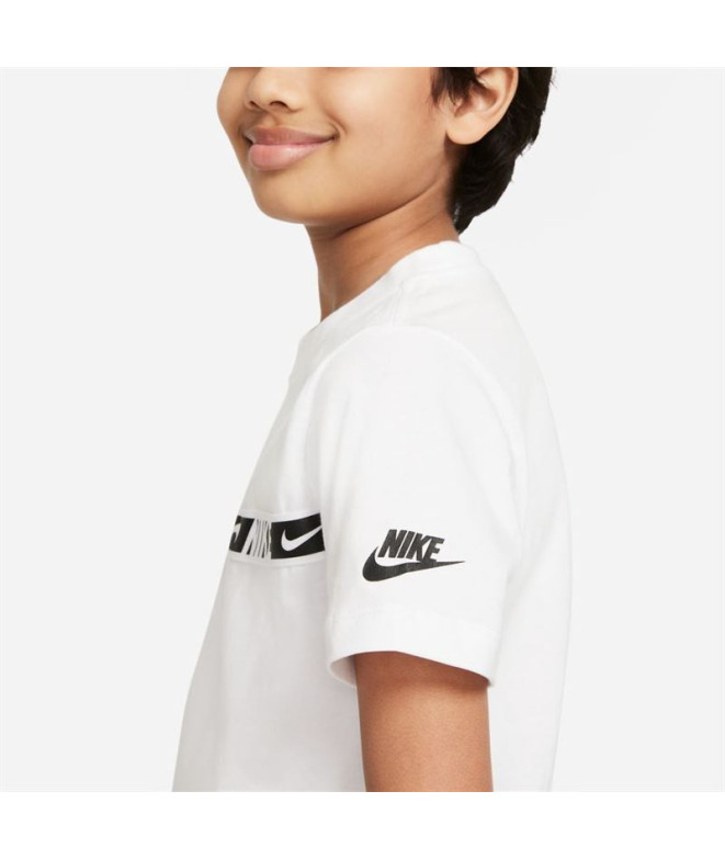 Camiseta Nike B Repeat Kids Branco