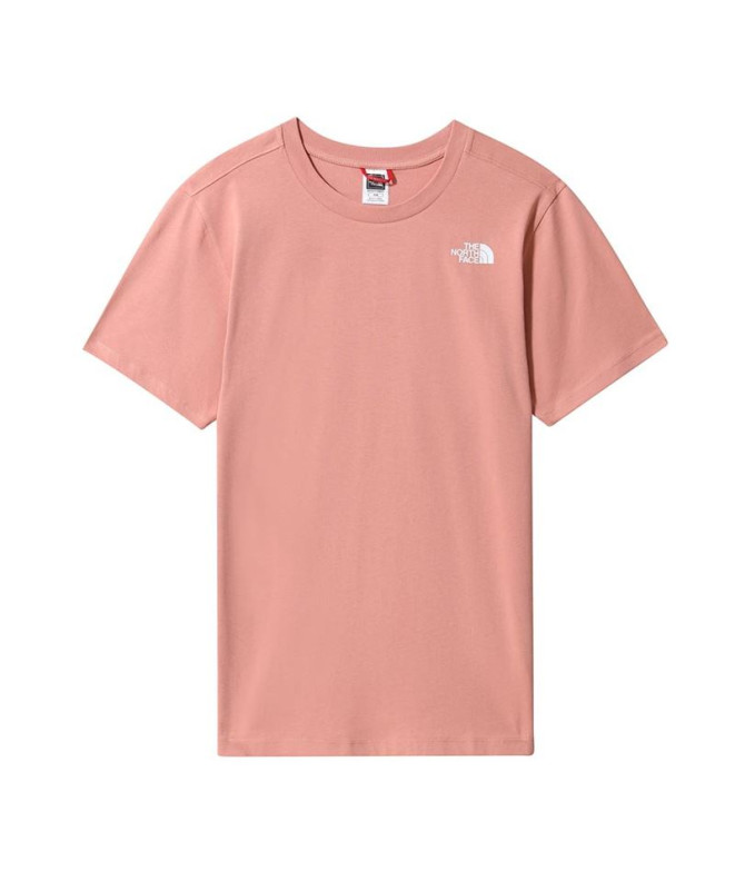 T-shirt de manga curta The North Face Relaxed Redbox W Pink