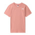 T-shirt de manga curta The North Face Relaxed Redbox W Pink