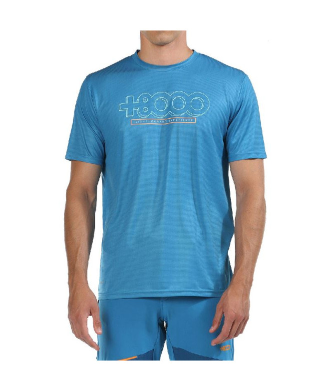 T-Shirt Montagne +8000 Didio M Bleu