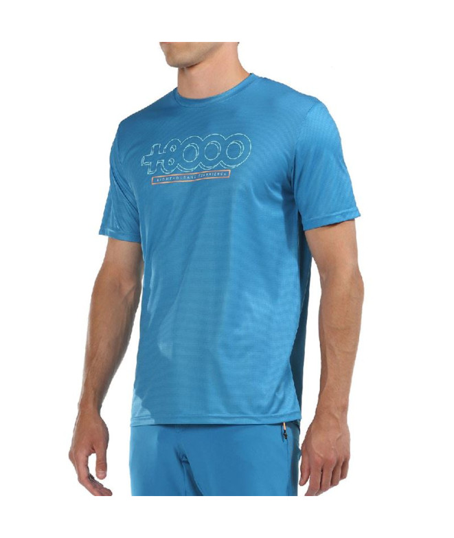 T-Shirt Montagne +8000 Didio M Bleu