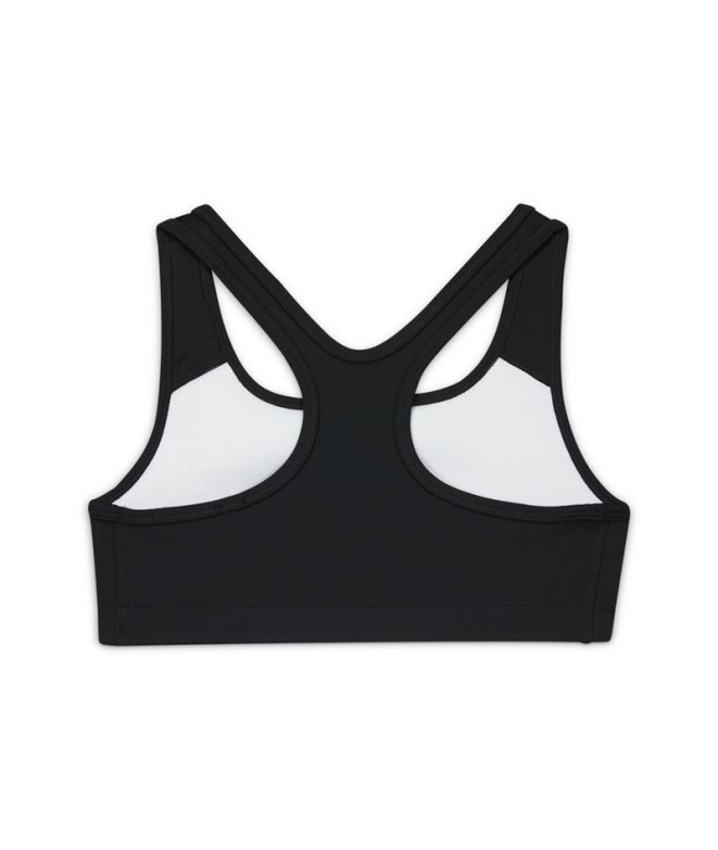 Sujetador deportivo Nike Swoosh Girl Black