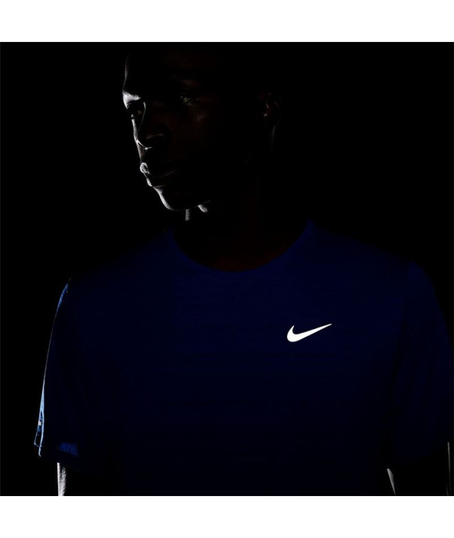 T-Shirt de running Nike Dri-FIT Miler Hommes Bleu