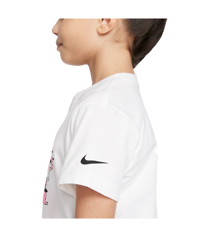 Camiseta Nike Rapariga Sportswear Branco