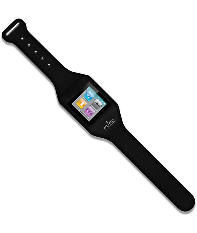 Running In Off Com Ipod 6 Black Pure Silicone Watch Band