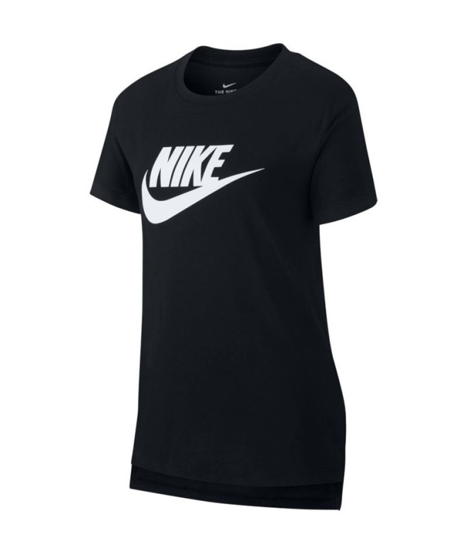 T-shirt de manga curta Nike Sportswear Kids Preto