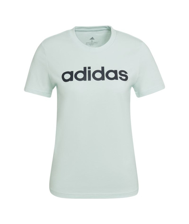 Camiseta Adidas Loungewear Essentials Slim Logo W Blue