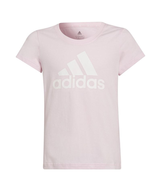 T-Shirt rosa Adidas G BL Girls