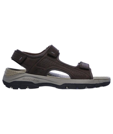 Sapatilhas Skechers Tresmen - Garo Homem Chocolate Sintético