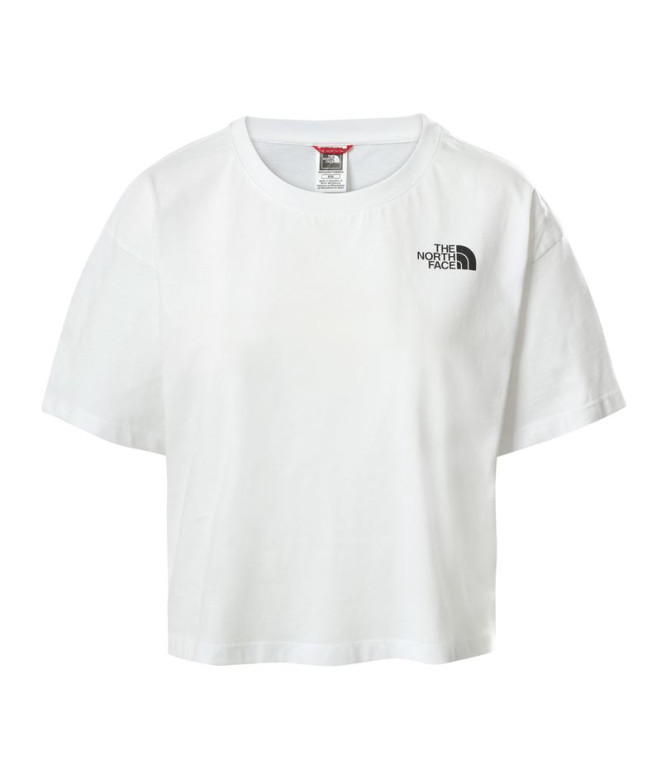 Camiseta The North Face Cropped W White