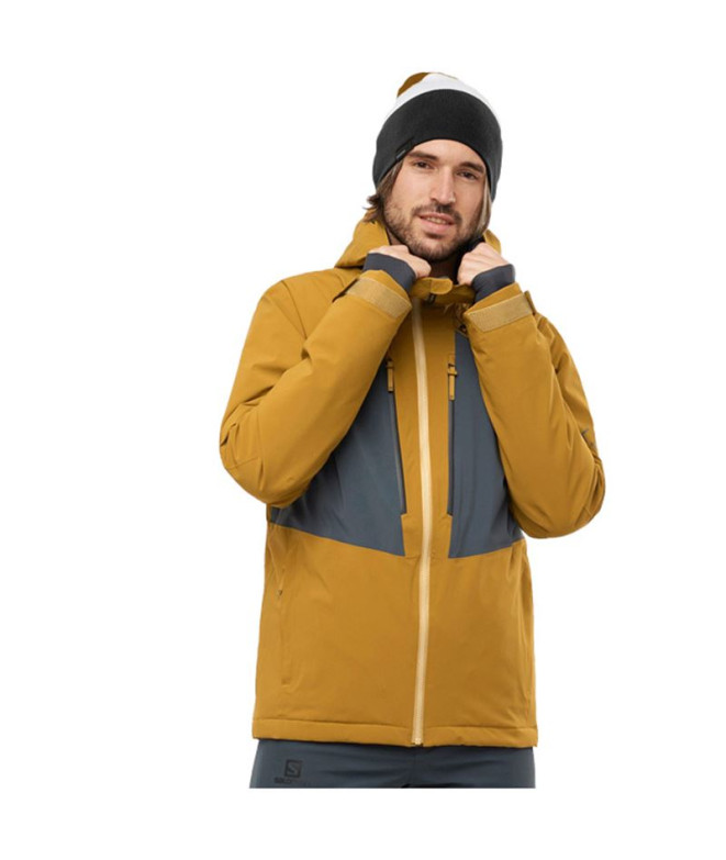 Veste de ski Salomon Highland M Brown