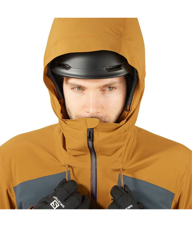 Veste de ski Salomon Highland M Brown