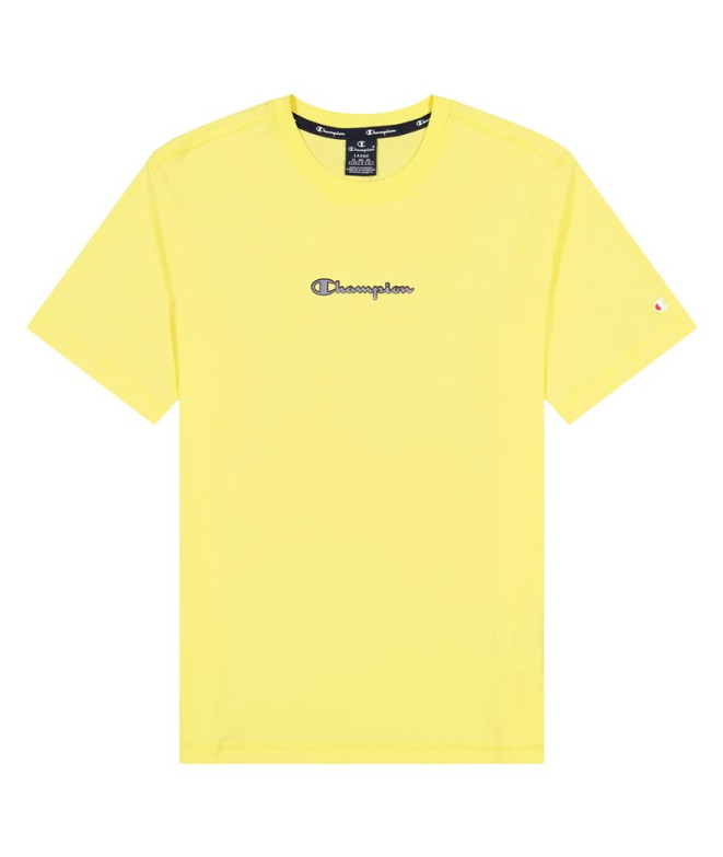 T-Shirt Champion T-Shirt com gola redonda M Amarelo claro