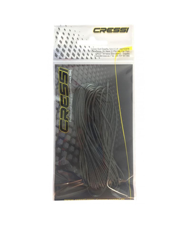 Cabo pesca submarina Cressi Sub 100% de Dyeema 1 mm Preto